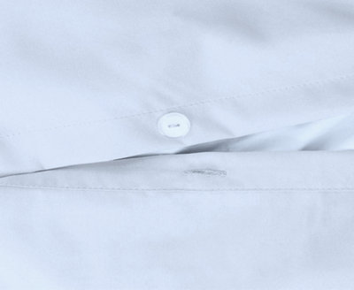 Duvet Cover Set Seersucker Single/Double/King/Super King Bedding Set - Duvet Cover + Matching Pillowcase - White