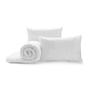 Duvet & Pillows Set Double Hypoallergenic Pillows & All Year Duvet 10.5 Tog Soft