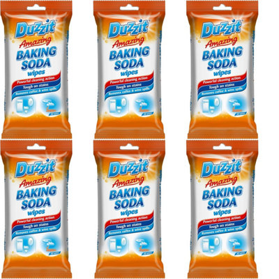 DUZZIT Amazing Baking SODA Wipes (Pack of 6) DIY at B&Q