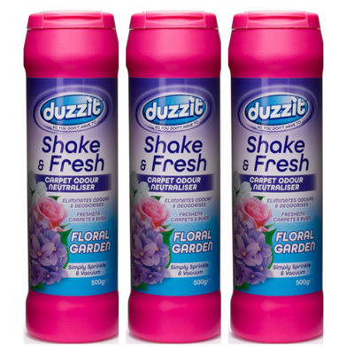 Duzzit Carpet Odour Neutralizer Shake & Fresh Floral Garden 500gm x 3