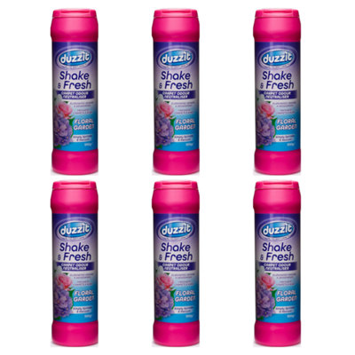 Duzzit Carpet Odour Neutralizer Shake & Fresh Floral Garden 500gm x 6