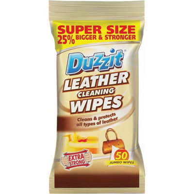 Duzzit Leather Cleaning Wipes Clean & Protect 50 Wipes x 3