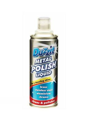 Duzzit Liquid Metal Polish Silver Copper Brass Chrome120ml DIY at B&Q