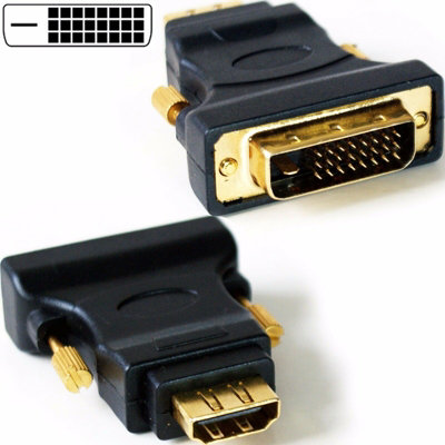 DVI D Male to HDMI Female Socket Adapter Video Monitor Converter Laptop
