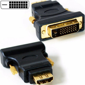DVI D Male to HDMI Female Socket Adapter Video Monitor Converter Laptop/PC Link