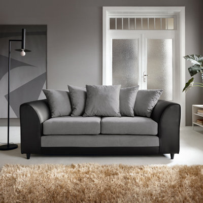 Dylan 3 Seater Sofa in Cool Grey