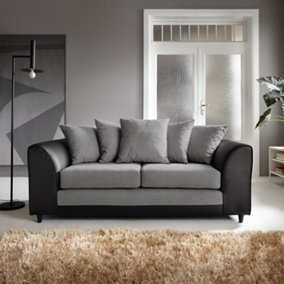 Dylan 3 Seater Sofa in Cool Grey