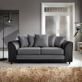 Dylan 3 Seater Sofa in Dark Grey