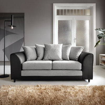 Dylan 3 Seater Sofa in Light Grey