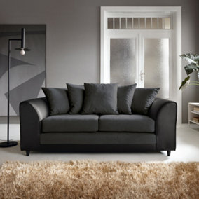 Dylan Collection 3 Seater Sofa in Black