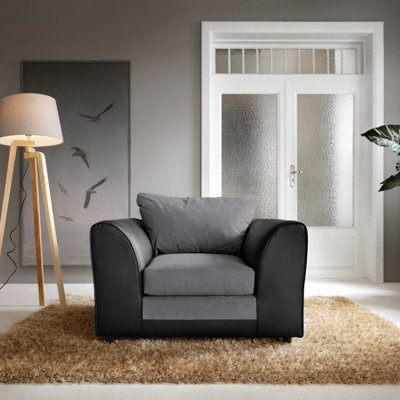 Dylan Collection Armchair in Dark Grey