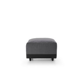 Dylan Collection Footstool in Dark Grey
