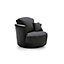 Dylan Collection Swivel Chair in Black