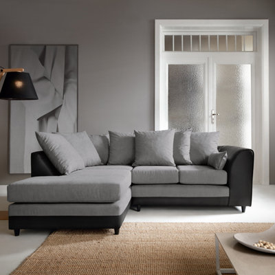 Dylan Corner Sofa Left Facing in Cool Grey