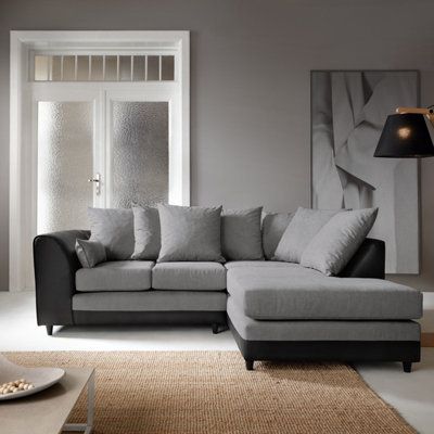 Dylan Corner Sofa Right Facing in Cool Grey