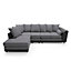 Dylan Large Corner Sofa Left Facing in Dark Grey