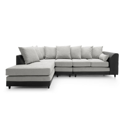 Dylan Large Corner Sofa Left Facing in Light Grey