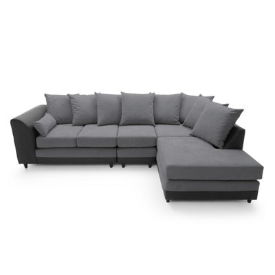 Grey sectional on sale right facing