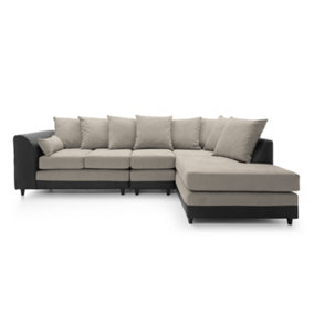 Dylan Large Corner Sofa Right Facing in Sand