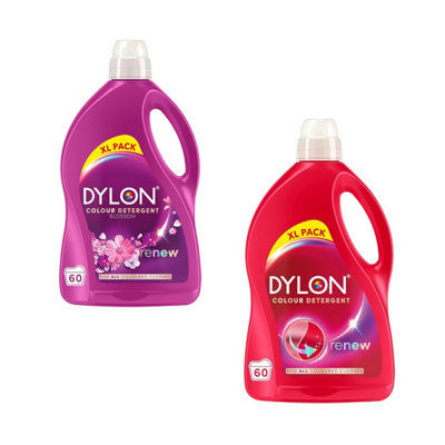 Dylon Blossom & Colour Detergent Liquid 2 x 3L Revive Vibrant Colour ...