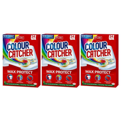 Dylon Colour Catcher Max Protect Laundry Sheets 24 Sheets x 3