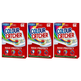 Dylon Colour Catcher Max Protect Laundry Sheets 24 Sheets x 3