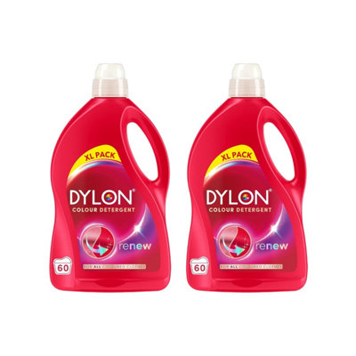Dylon Colour Detergent Liquid 3L Pack of 2 Gentle Care For Vibrant ...