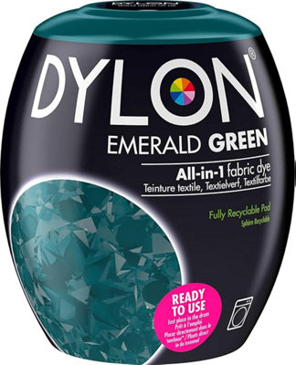 Dylon Machine Dye Pods 350g Fabric Dye Colour For Clothes EMERALD GREEN