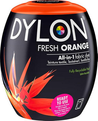 Dylon Machine Dye Pods 350g Fabric Dye Colour For Clothes FRESH ORANGE