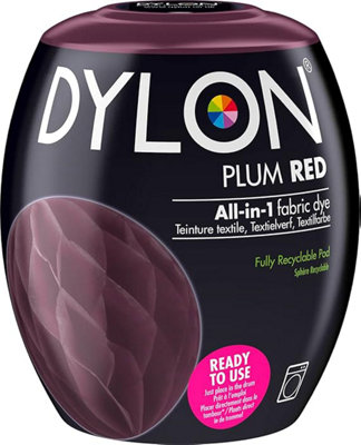 Dylon Machine Dye Pods 350g Fabric Dye Colour For Clothes PLUM RED
