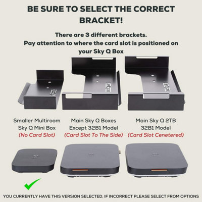 Dynas Sky Q Mini Box Wall Mount - Fittings Included, Easy Install ...