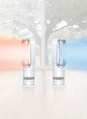 Dyson AM09 Hot+Cool Jet Focus Fan Heater Bladeless, 2000W, Fast