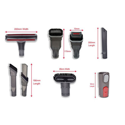 Dyson Cordless Vacuum Cleaner Complete Tool Accessories Set Kit V6, V7, V8, V10, SV10, SV11 by Ufixt