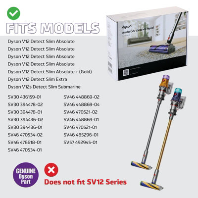 Dyson Motorbar Cleaner Head for V12 Slim Detect SV30 SV46 SV57