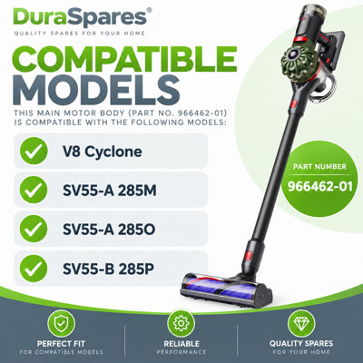 Dyson SV55 Filter V8 Cyclone Washable Suction Cordless Black Stick ...