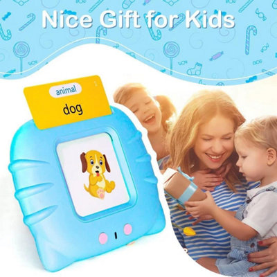 Dyzi Blue Portable Talking Flash Cards Early Learning Toy Toddlers