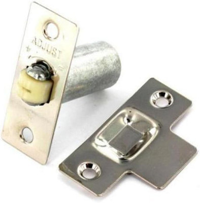 Dzina Adjustable Roller Ball Door Catch - Nickel Plated