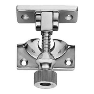 Dzina Brighton Sash Window Fastener - Chrome Finish, Pack of 1 - Traditional Window Lock for Internal Security