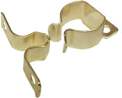 Dzina Cupboard Cabinet Gripper Catch, 32mm, Brass Plated, Pack of 4