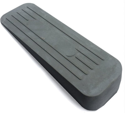 Dzina Door Wedges Rubber, Grey 120 x 35 x 20mm Grey Premier 2Wedge Pack of 2