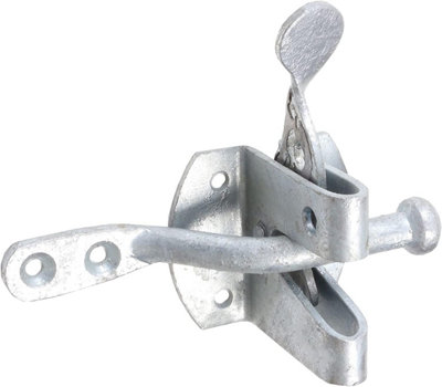 Dzina Heavy Duty Galvanised Auto Gate Latch/Catch Self-Locking Garden/Outdoor Lock