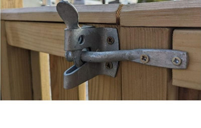 Dzina Heavy Duty Galvanised Auto Gate Latch/Catch Self-Locking Garden/Outdoor Lock - 3