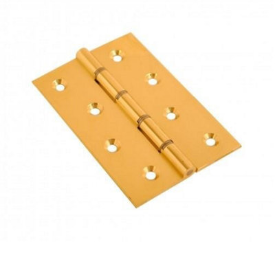 Dzina Hinge DSW 76x51x2.0mm EB Screws Polished Brass Pack Qty 1 Pair