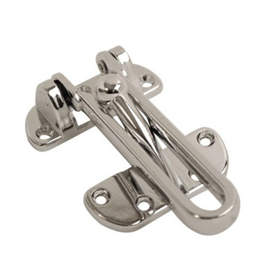 Dzina Security Door Guard EB Chrome Plated, Pack of 1