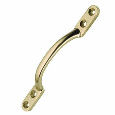 Dzina Sliding Window Sash Handle 125mm (5 Inch) Polished Brass, Pack of 1