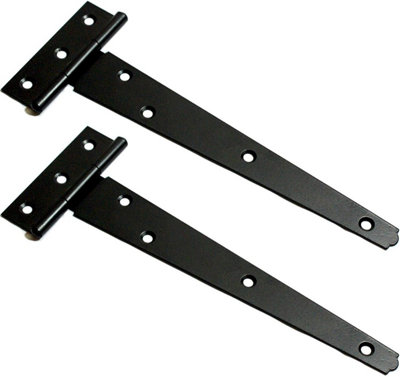 Dzina Tee Hinge Standard 200mm (8 Inch) Black (1 Pairs)