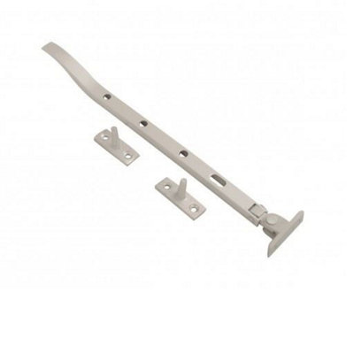 Dzina Window Casement Stay 300mm (12 Inch) Satin Aluminium, Pack of 1