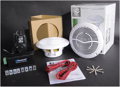 E-Audio Bluetooth Ceiling Speaker - White B402BL, 80W RMS For Whole Home Audio 5 thumbnail image