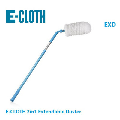 E-Cloth 2 in 1 Extendable Telescopic Handle Adjustable Durable Soft Duster Head Extend Upto 5 Feet