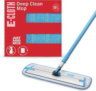 E-Cloth Deep Clean Telescopic Lightweight Washable Mop Head Extendable up to 1.5m